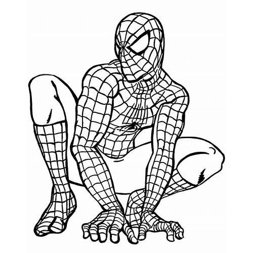 gambar mewarna spiderman